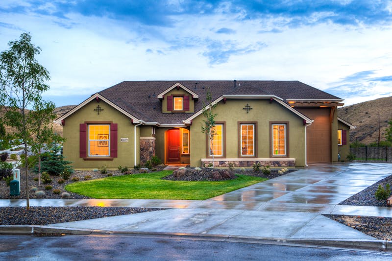 Residential driveway and exterior surface for driveway cleaning planning